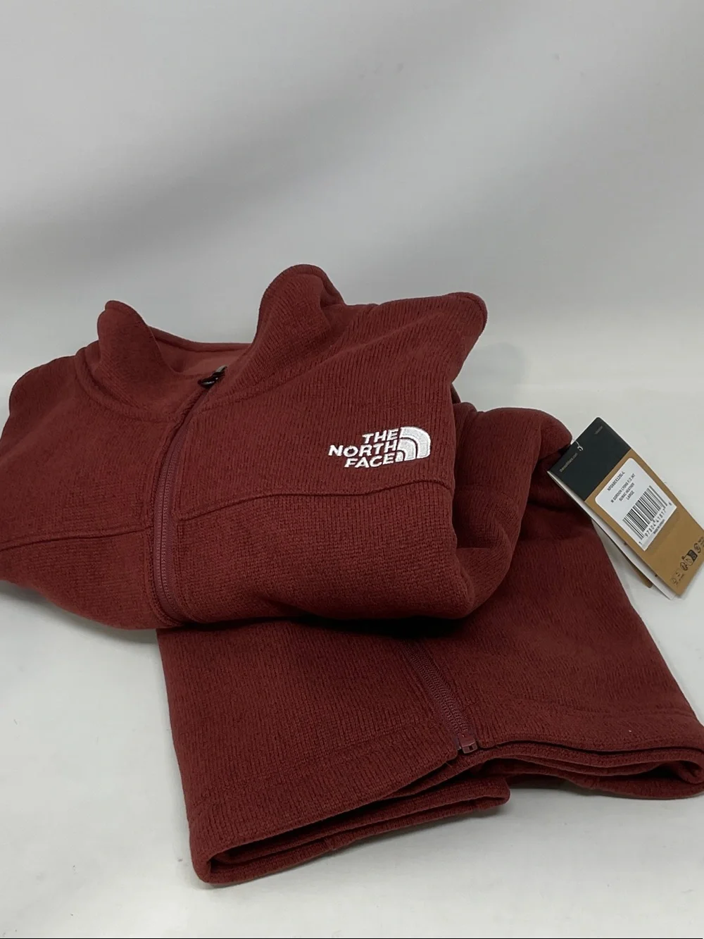 The North Face Burgundy Full-Zip Fleece Jacket